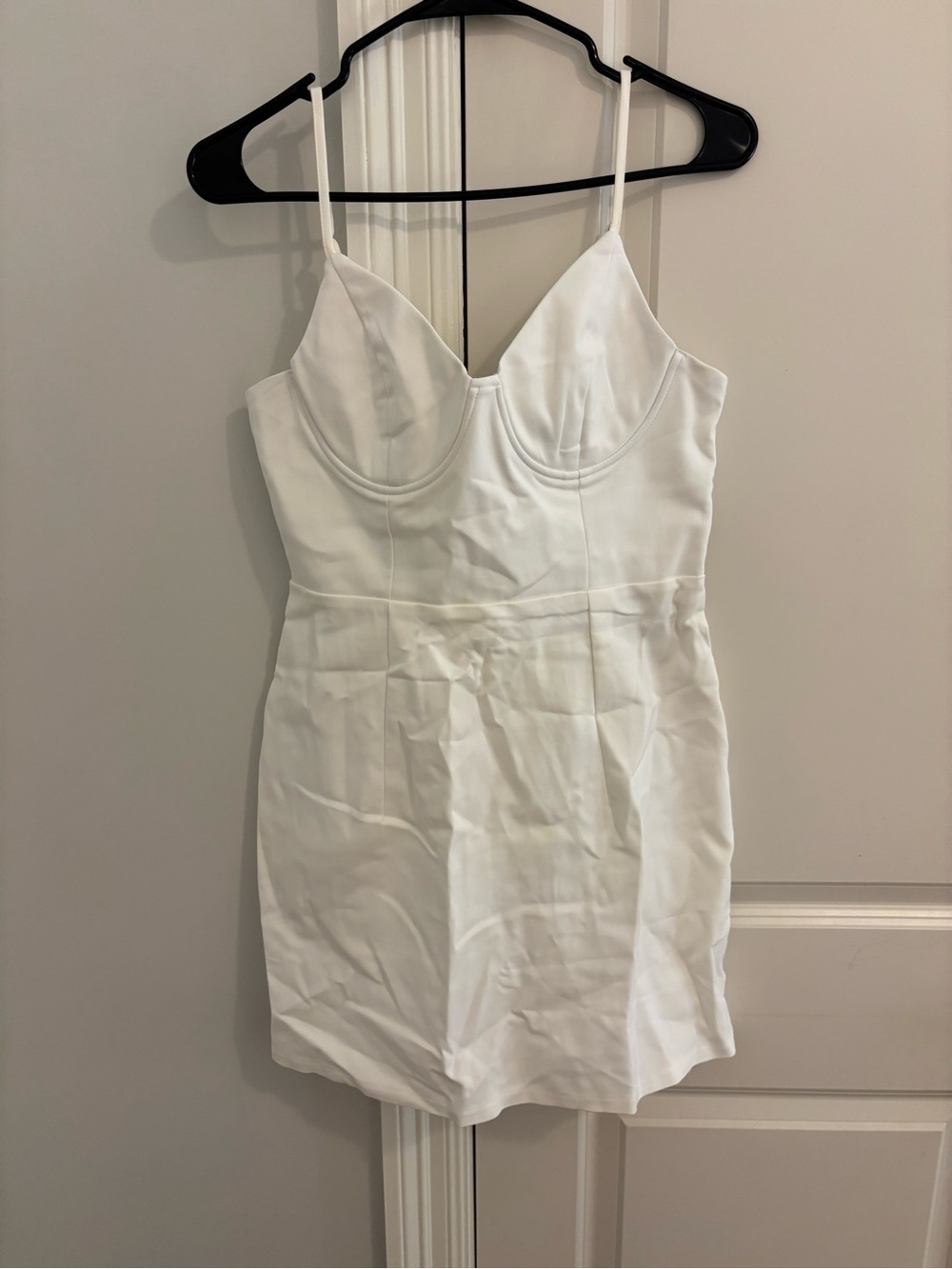 Princess Polly White Satin Cami Mini Dress